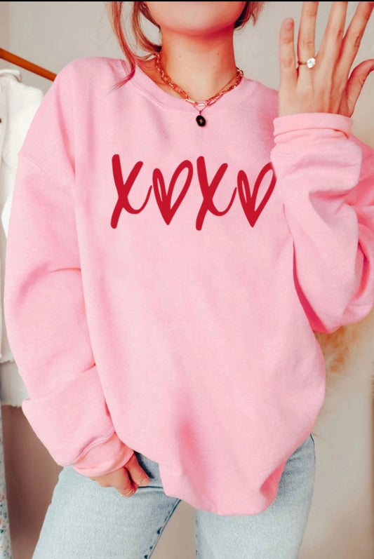 Pink Graphic X❤️X❤️ Sweatshirt