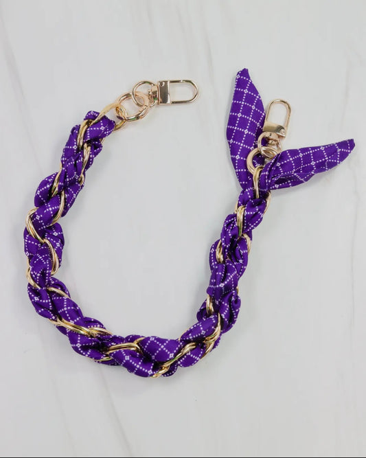 LSU Game Day Scarf Purse Chain (only)