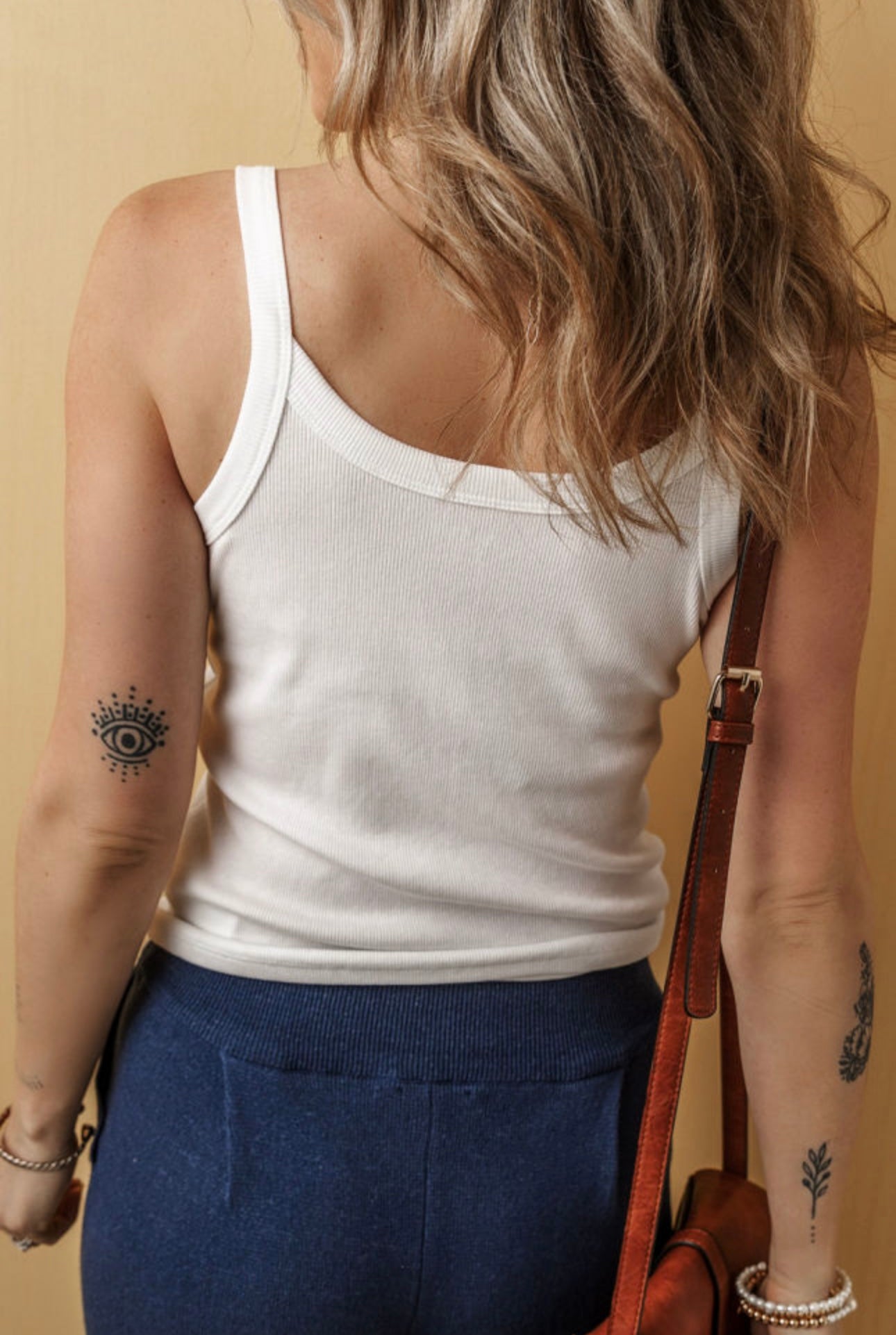 White Ribbed Tank