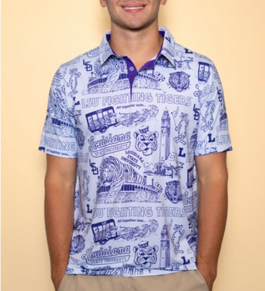 Men’s Licensed LSU Polo