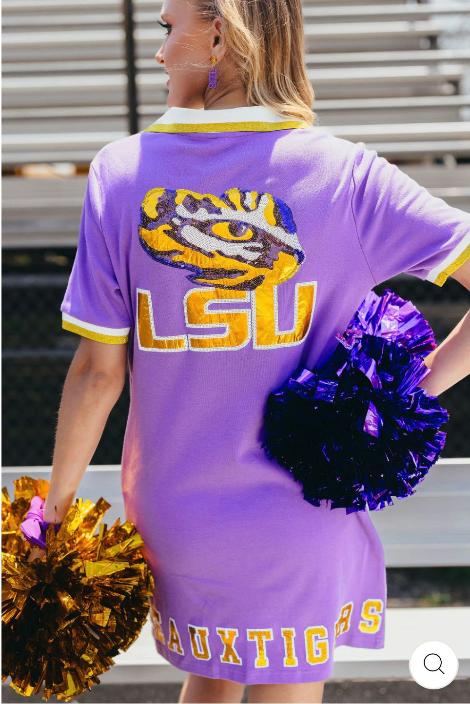 Brianna Cannon LSU Club Dress with Tiger Eye