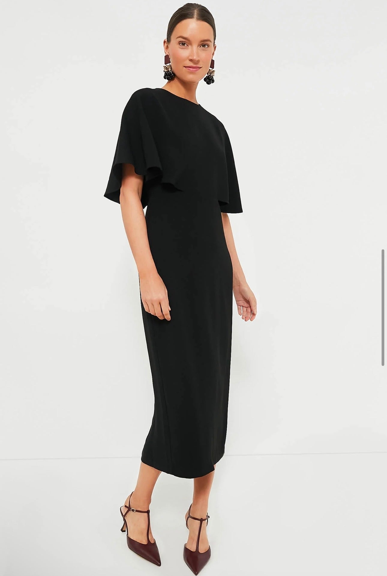 TUCKERNUCK Black Cape Leah Dress-Size 8