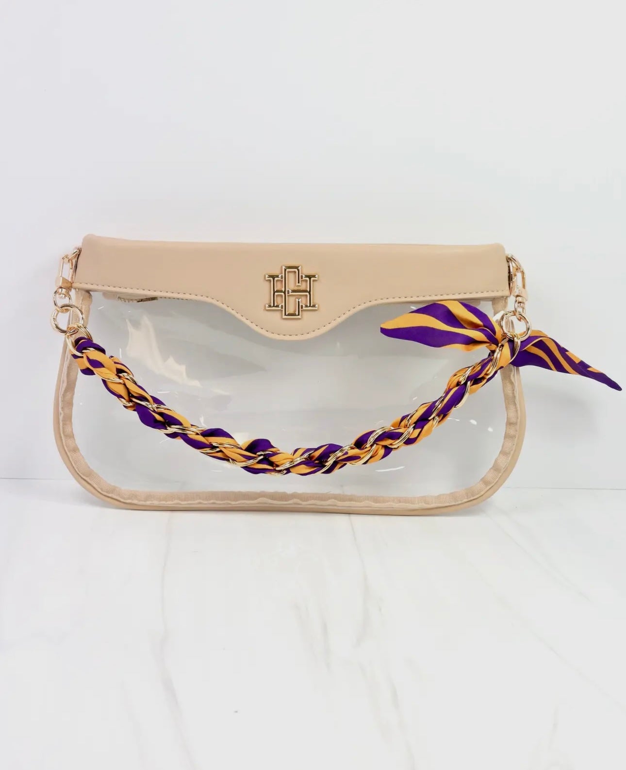 LSU Game Day Scarf Purse Chain (only)