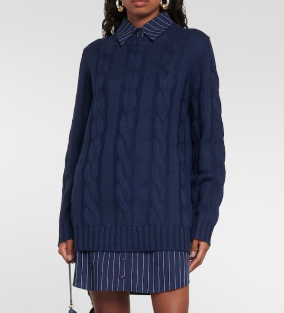 Tuckernuck Staud Aldrin Sweater Shirt Dress-Size Small