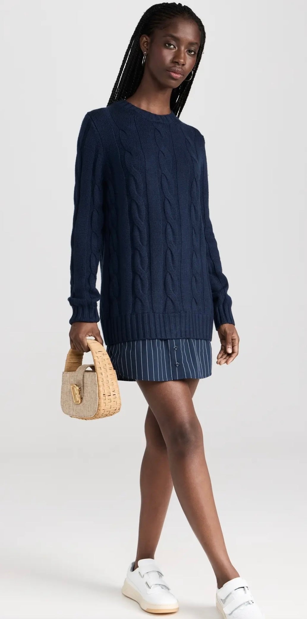 Tuckernuck Staud Aldrin Sweater Shirt Dress-Size Small