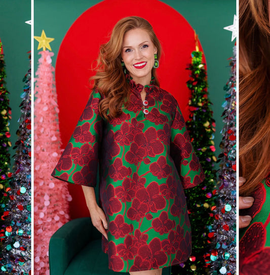 Brianna Cannon Holiday Orchid Caftan