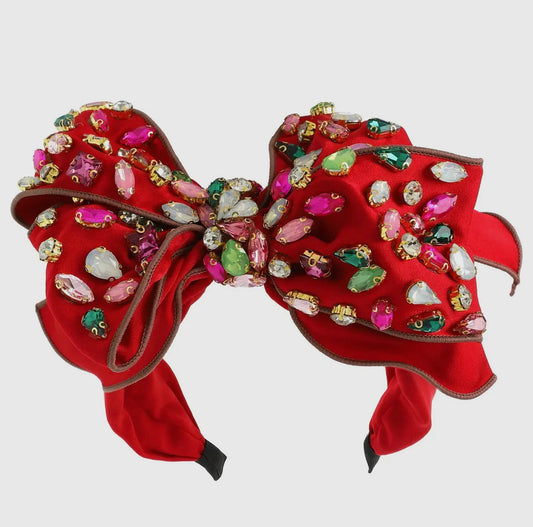 Rhinestone Bow Headband