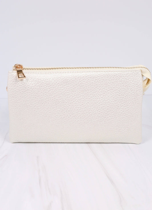 Caroline Hill Liz Crossbody Bag PEARL