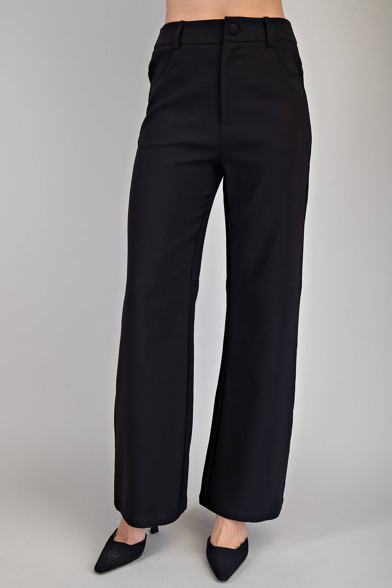 Black Straight Leg Pants