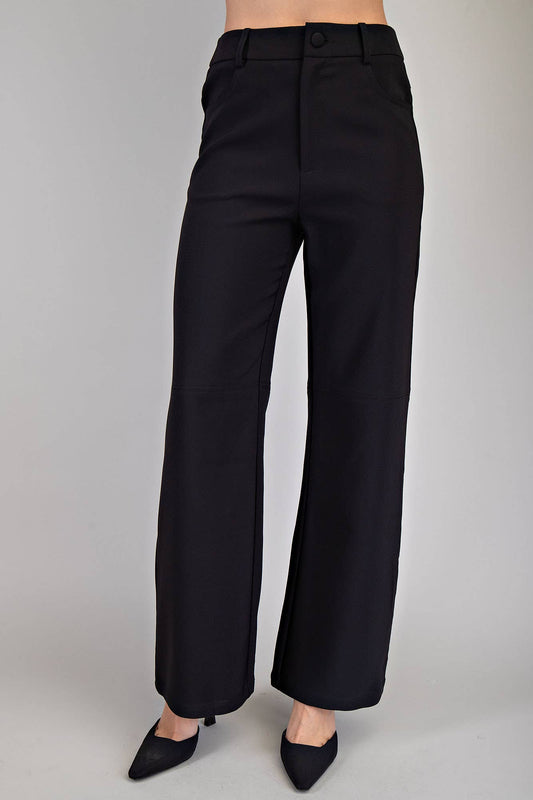 Black Straight Leg Pants